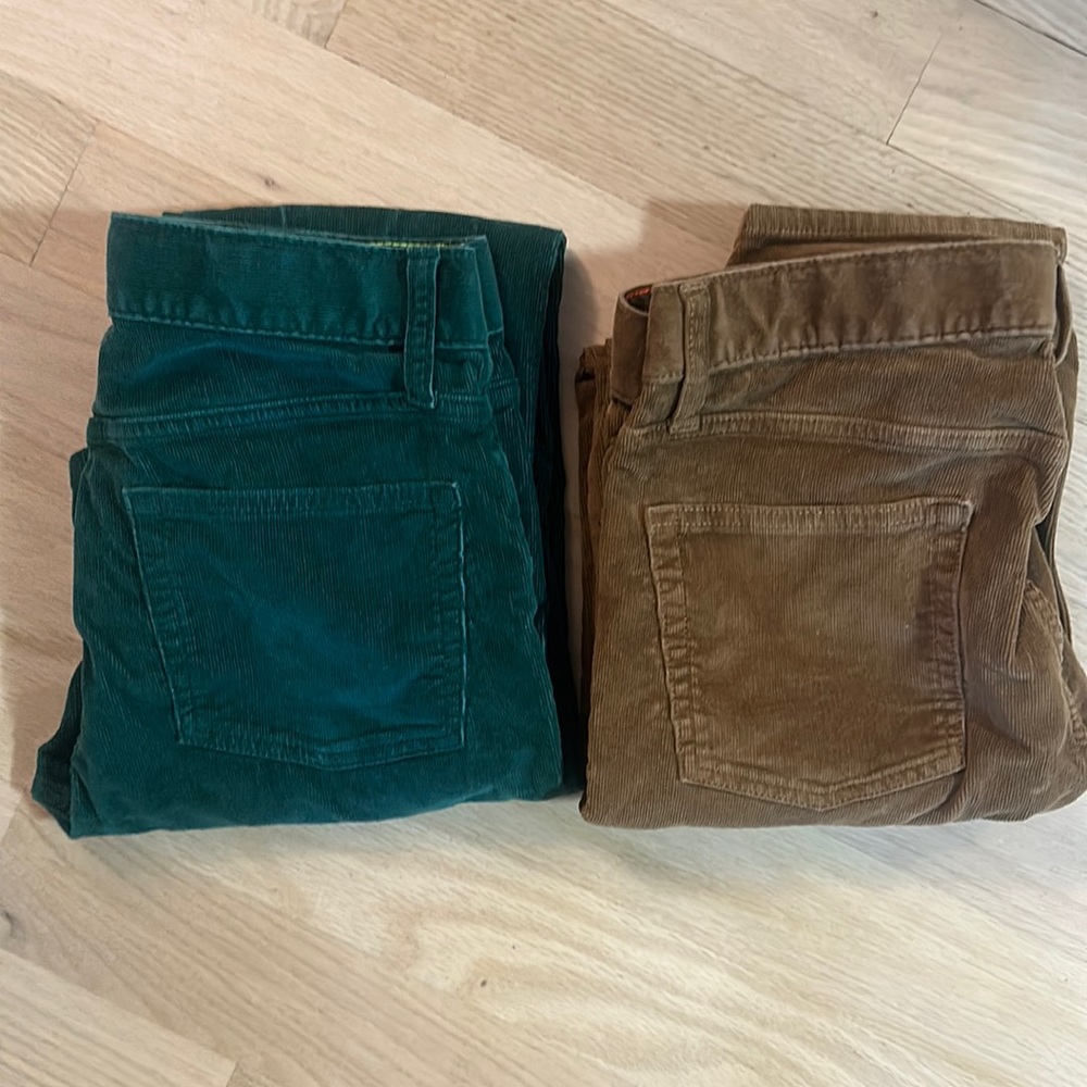 Two pairs of Crewcuts Corduroys size 16!